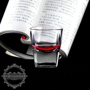 泰国海洋 帕莎四方烈酒吞杯白酒杯冰火直饮杯高度伏特加吞杯 55ml