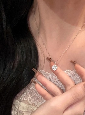 【璀璨雪花项链】纯银锆石新款