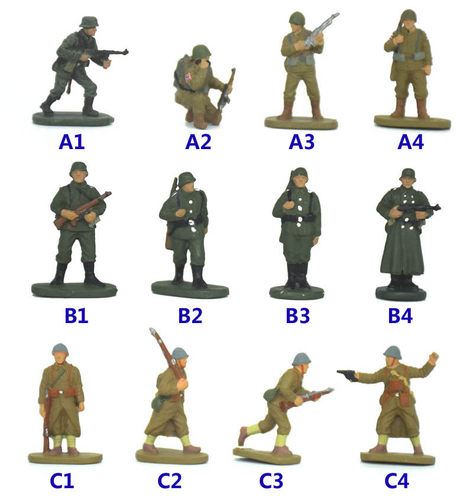 凯撒CAESAR 1:72小号已上色成品沙盘二战兵人模型 英军 美军 法军 - 封面