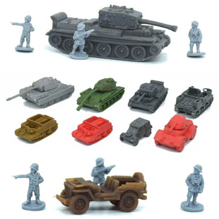 坦克战车1：100桌游模型 随机配 式 多种款
