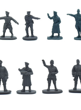 二战1:72兵人模型 凯撒Caesar 拿破仑 国军 美军将军 军官