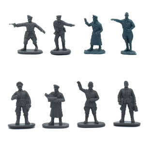 二战1:72兵人模型 凯撒Caesar 拿破仑 国军 美军将军 军官
