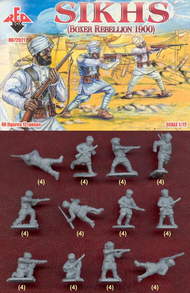 REDBOX 1:72兵人模型1900义和团八国联军系列 72021锡克人