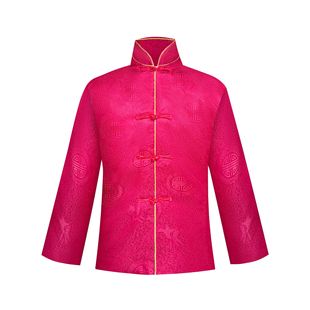 黄马褂厂家直销祭祀用品老人寿衣 男女全套殡葬织锦袄衫 云鹤纪