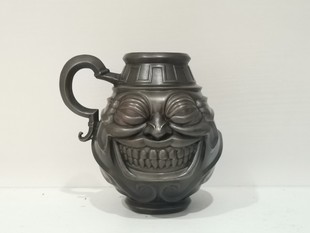 游戏王强欲之壶贪欲之壶花瓶水杯笑脸铜摆件复古风雕塑客厅装饰品