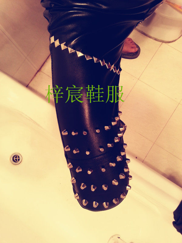 Pantalon cuir homme serré - Ref 1483959 Image 3