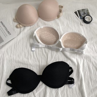 超好卖的一款爱心硅胶无肩带防滑隐形内衣女士带钢圈文胸