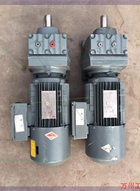 议价直拍不发:两台sew卧式直轴制动齿轮减速机,R37 DT80K4 /B