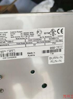 议价直拍不发:议价科尔摩根,S406AM-CA  数量1台