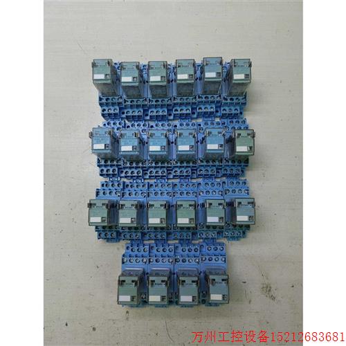 议价直拍不发:九成新宜科EC9-A45DX中间继电器DC24伏14脚中间继