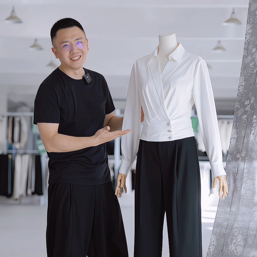 法式OL风衬衫女2025早秋新款