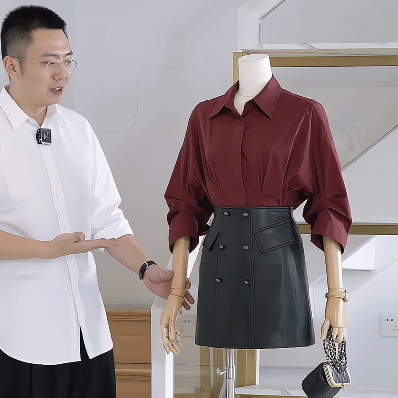 「杰唯卡」2025小皮裙女pu短裙高腰修身显瘦a字半身裙