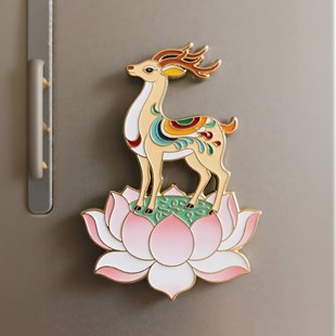 敦煌九色鹿冰箱贴金属立体磁吸博物馆莫高窟文创纪念品装饰送礼