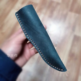 直刀专用头层纯牛皮刀套刀鞘皮套定制快拔刀鞘定做铁匠刀套