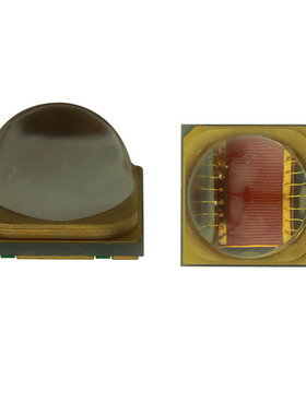 大功率聚光18W6565石英透镜60度橙红色600NM 605NM 610NM贴片灯板
