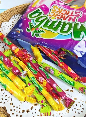 德国进口mamba二宝魔法棒混合水果糖软糖多口味儿童耐嚼糖果零食