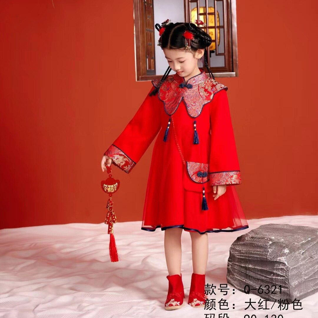 女童拜年裙茜曼语品牌汉服裙63汉服
