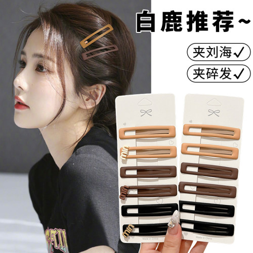 发夹女前额侧边碎发bb夹头饰发卡