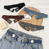 腰收紧神器女松紧腰围 子皮带裤 懒人弹力腰带牛仔裤 隐形收腰改小裤