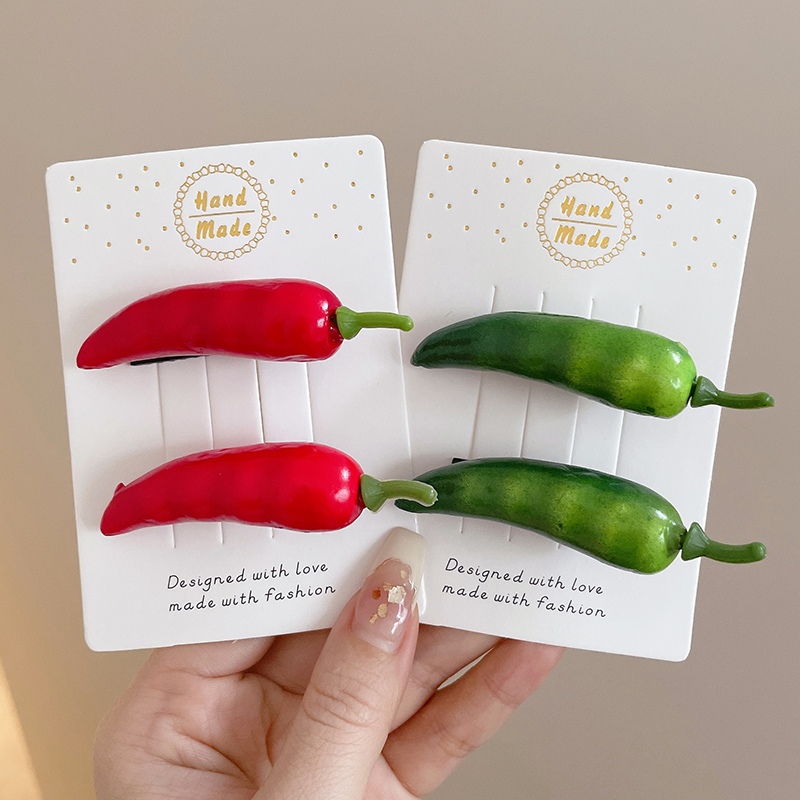 趣味仿真红辣椒发夹女侧边刘海夹子边夹一字夹网红发卡鸭嘴夹头饰,饰品/流行首饰/时尚饰品新,发饰,淘宝优惠券,粉丝福利购,淘宝优惠卷