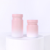 瓶 瓶保健品片剂中药粉瓶VC钙片分装 新款 高档PET塑料瓶粉色小包装