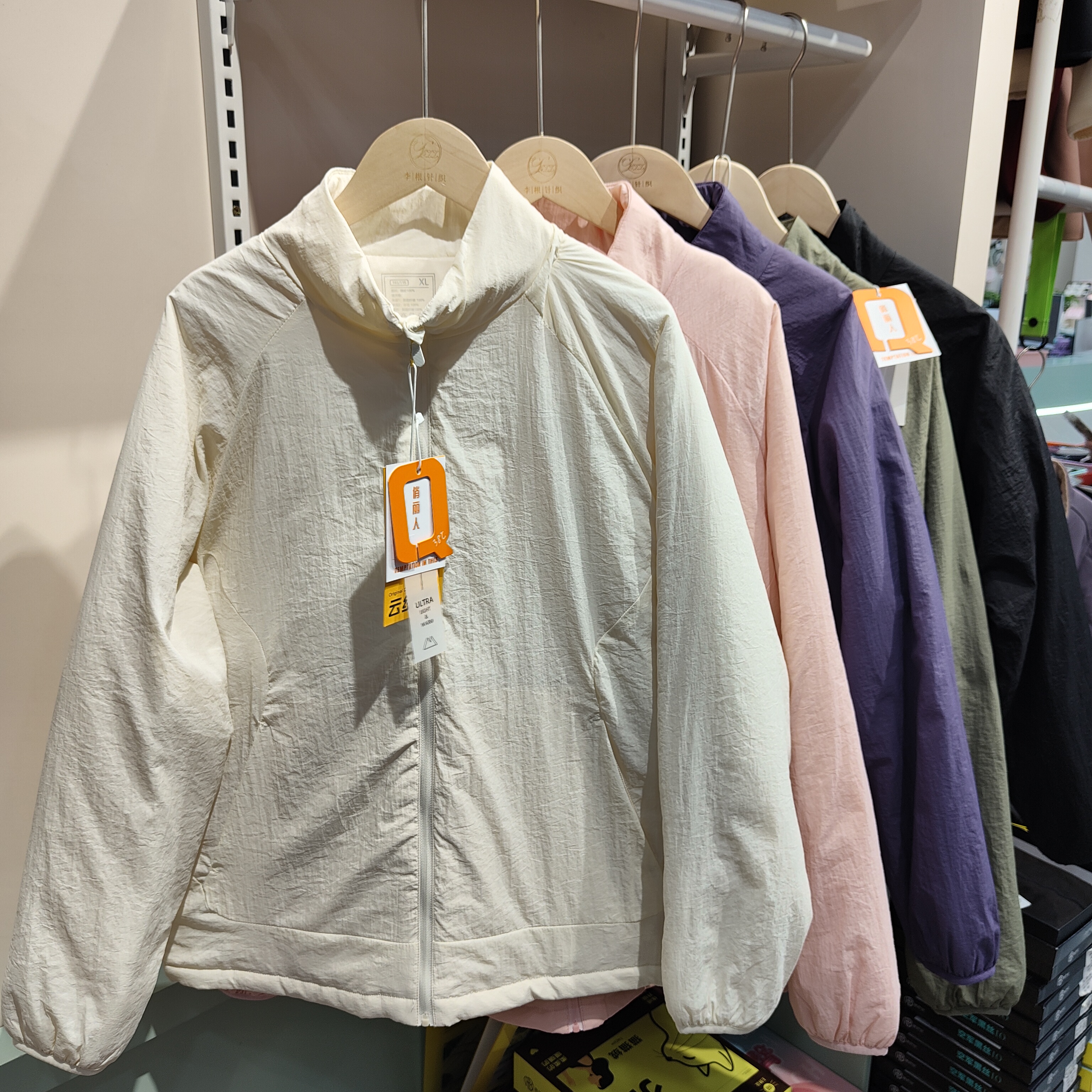 俏丽人5165秋冬新款女士羊毛薄棉服内胆保暖上衣夹克拉链立领外套