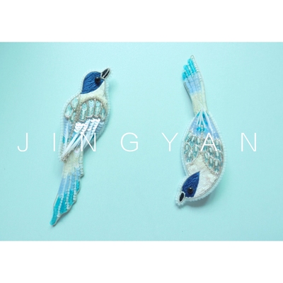 法式刺绣珠绣立体绣材料包教程