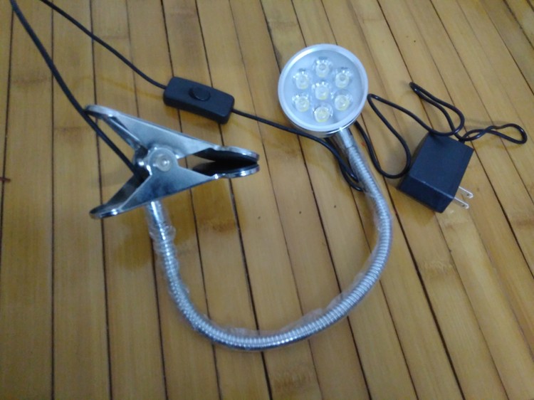 LED强光机床工作灯大功率看书灯夹仔台灯软杆操作灯射灯