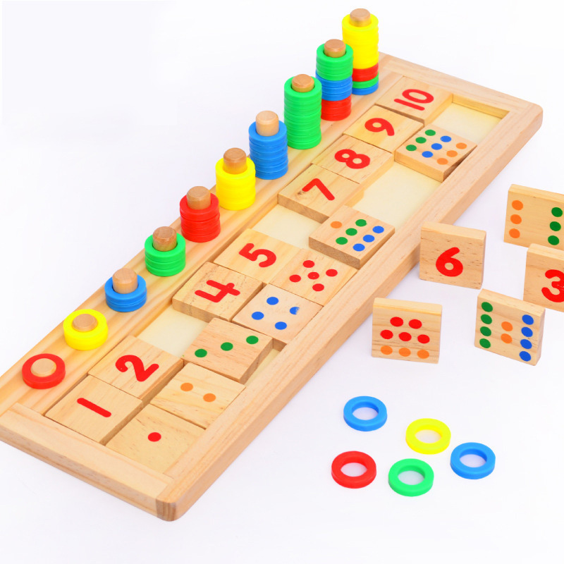 儿童教学对数板数字认知计算玩具