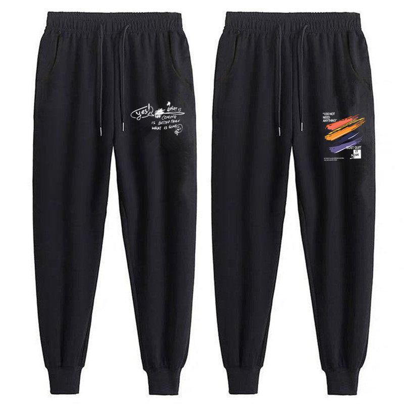 夏季薄款卫裤潮流韩版大码ins休闲束脚裤日常跑步哈伦运动裤子男