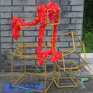 婚庆铁艺正方型套装饰道具婚礼舞台背景现场布置橱窗摄影路引花架