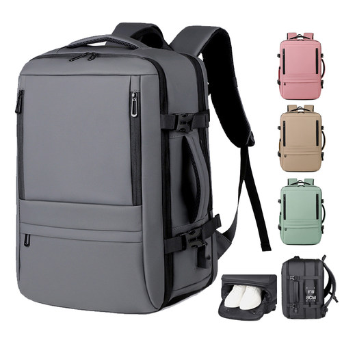 商务双肩包可扩展干湿分离旅行包