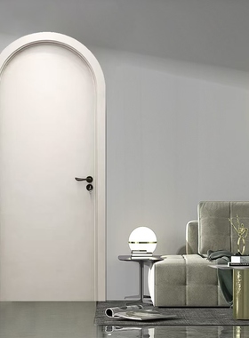 拱形门 异形门定制法式 圆弧形房间门木门室内门卧室门法式圆弧门