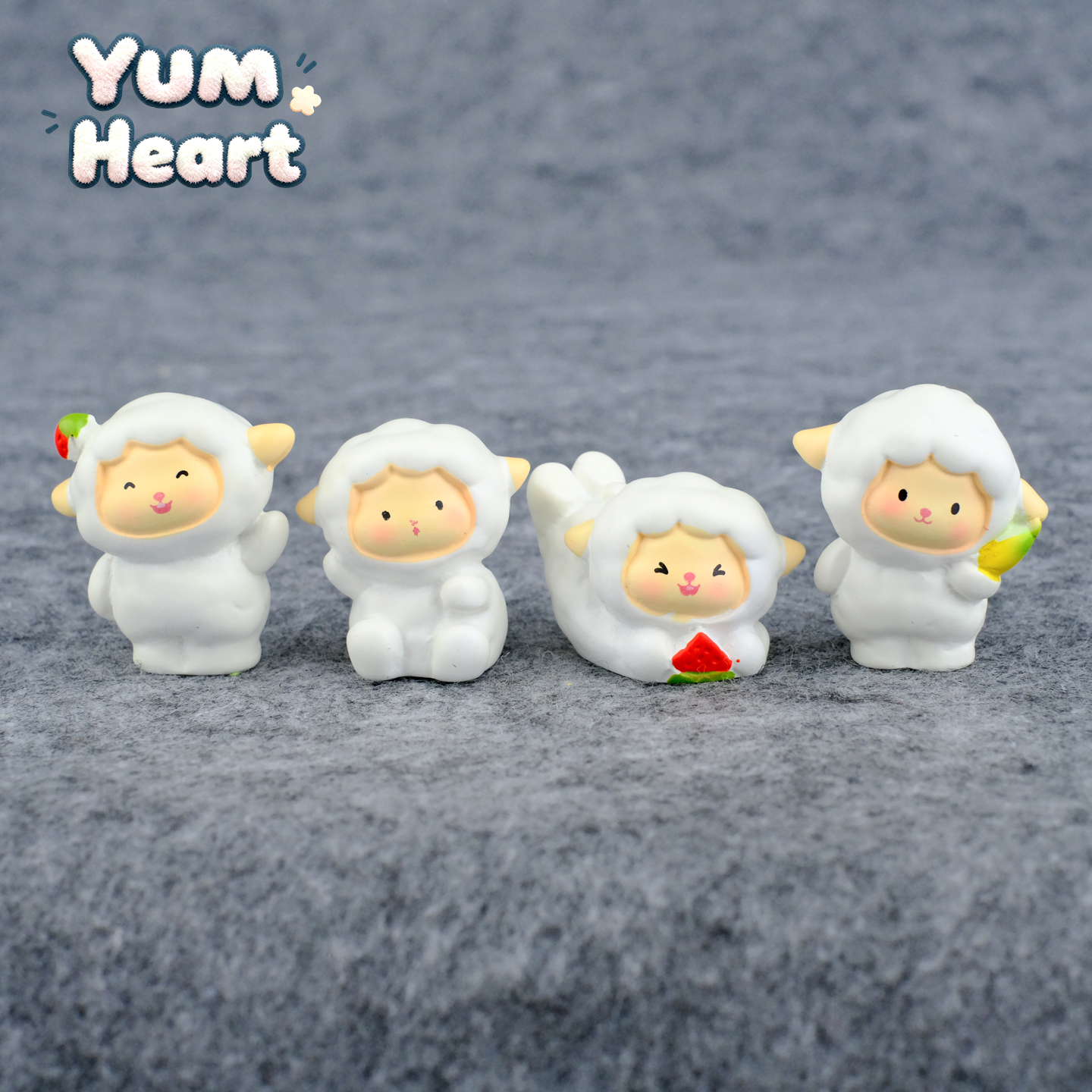 无聊了，摆几只可爱小羊治愈电脑桌面日式工位办公桌摆件车载装饰