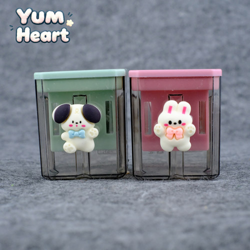 小狗小兔卡通手动卷笔器