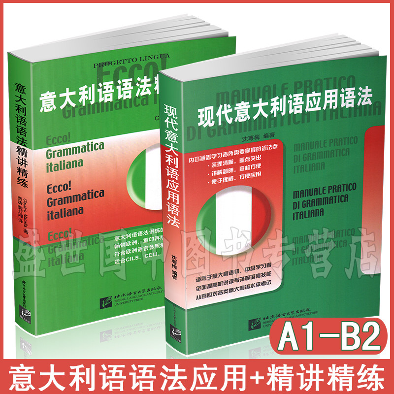 现货正版/意大利语语法精讲精练+现代意大利语应用语法(共2本)/新视线意大利语语法应用与练习/基础速成意大利语语法习题测试题属于什么档次？