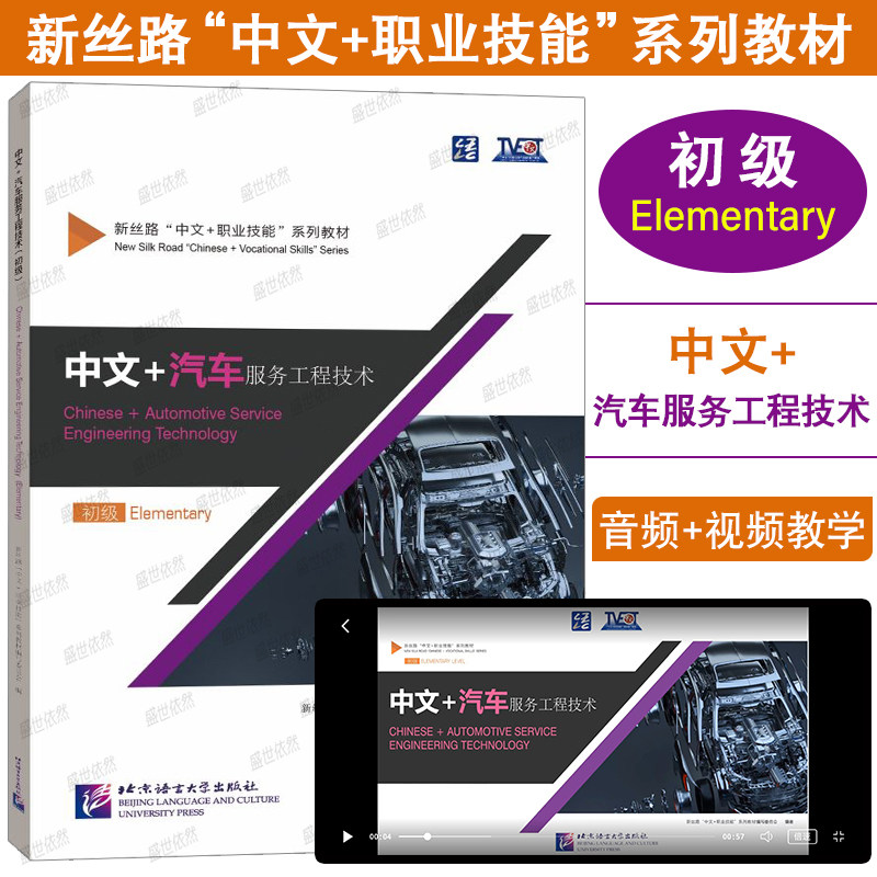 正版|中文+计算机网络技术初级Elementary(附音频+视频+视频文本+练习答案)新丝路中文职业技能教材 零基础来华职业技能进修生教材