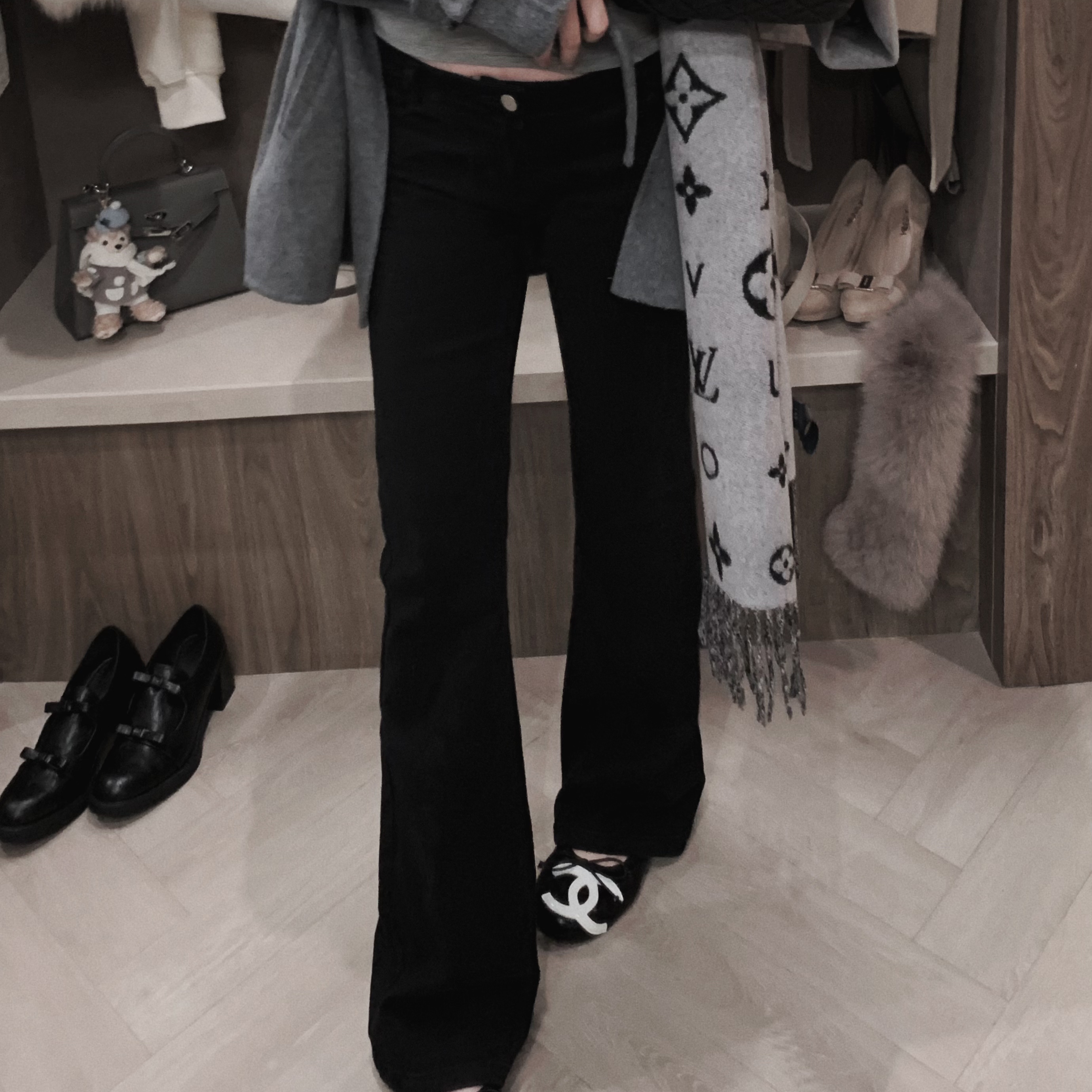 IN MIMIFACE【12.22/20:00上新】黑色牛仔裤