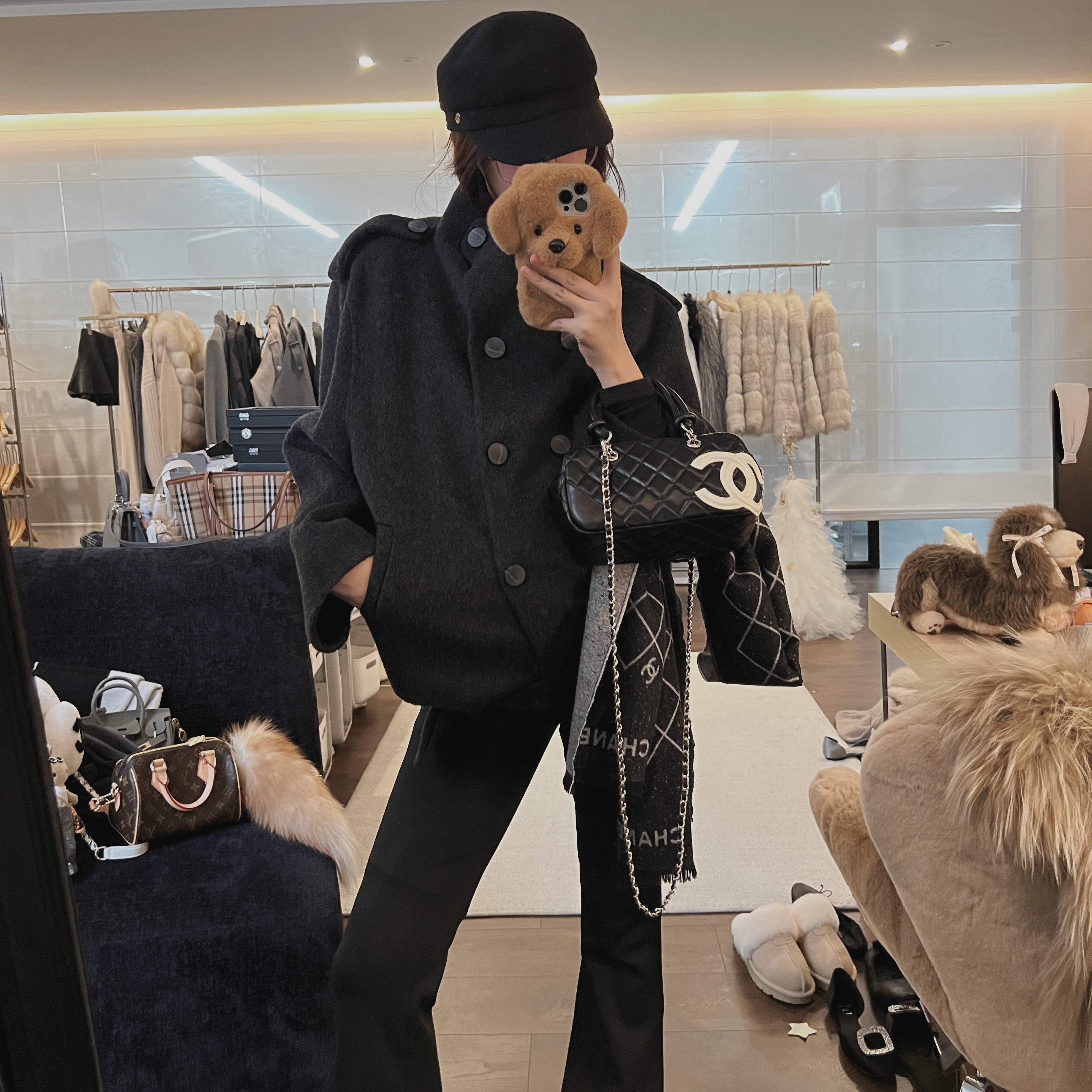 IN MIMIFACE【12.22/20:00上新】手工羊毛短外套