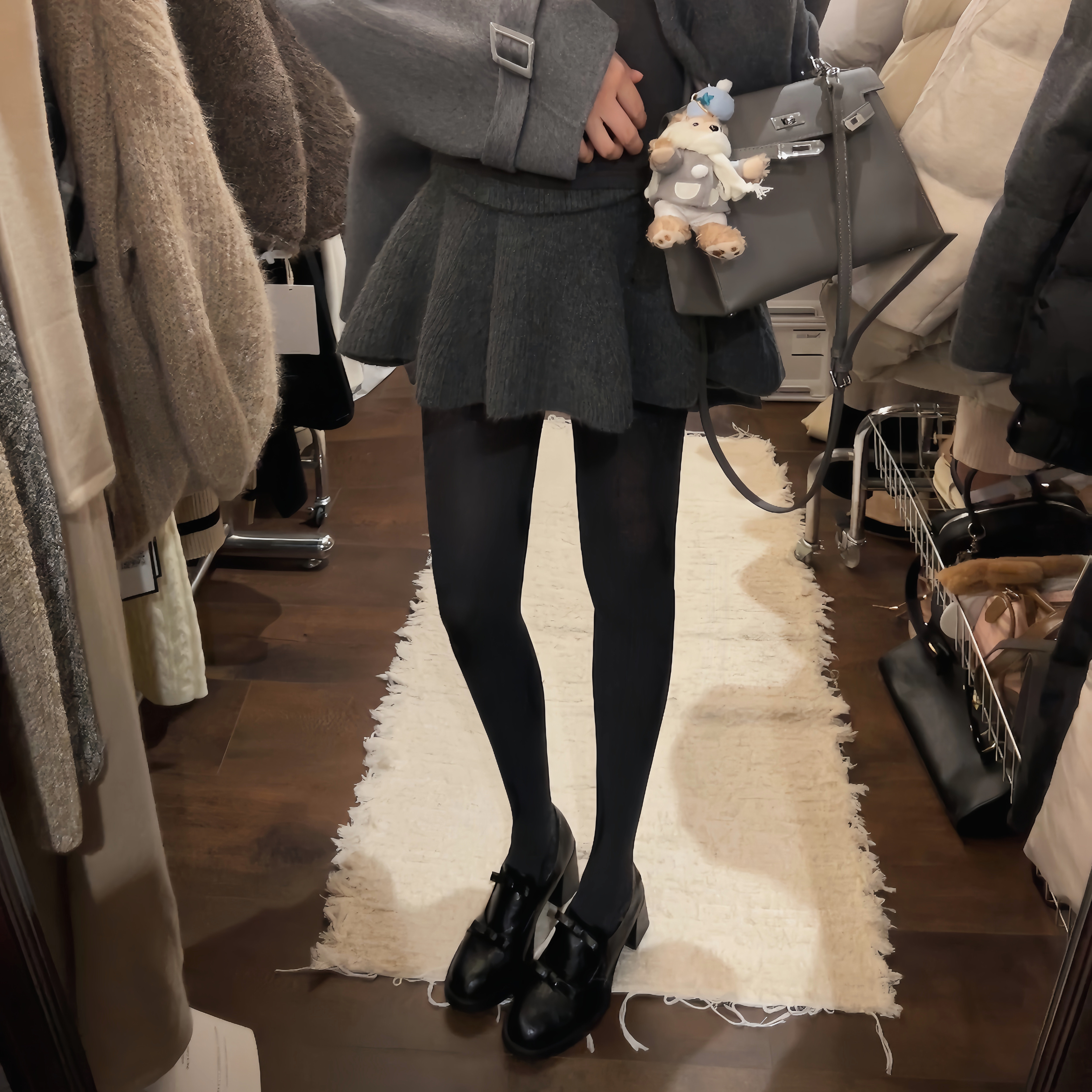 IN MIMIFACE【12.22/20:00上新】毛线蓬蓬裙半身裙