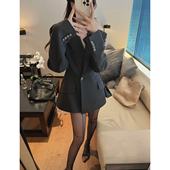 外套女气质显瘦春季 高级感廓形收腰西装 休闲小西服 MIMIFACE