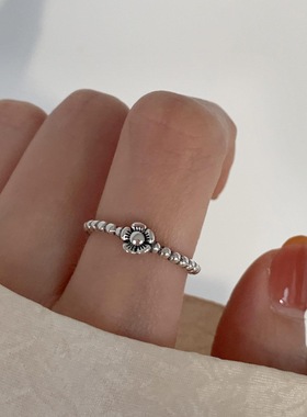 925纯银戒指【51-100】时尚ins可调节套戒尾戒小众简约百搭设计感