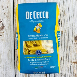 得科意大利面条41号尖直花通型500g斜管面通心粉吸管意面商用家用