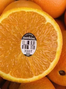 美国新奇士橙黑标3107脐橙 新鲜进口美橙sunkist甜橙子水果包邮