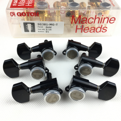 日产GOTOH 电吉他 木吉他自锁琴头钮弦钮卷弦器 SG381-01MGT 黑色