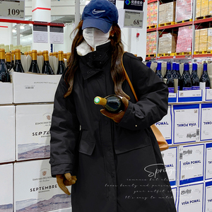 22冬！现货！酷酷的羊羔领工装派克羽绒服！D257P270K398图片