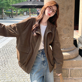 春款现货！绒面质感皮衣Q177P175K278，女装皮衣，两个王小姐