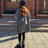 新品！现货100毛双面羊毛大衣(带包包)D355P285K398，女装毛呢外套，两个王小姐