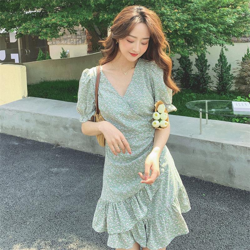 夏天来啦！小绿裙子别错过连衣裙X183P75K109,女装连衣裙,两个王小姐