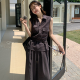 25春夏新品！现货知性垂坠感套装X287P155K228，女装套装/套裙，两个王小姐